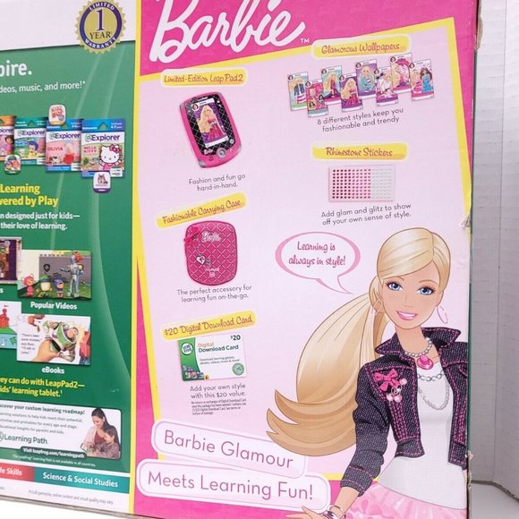 Leapfrog LeapPad2 Explorer Totally Barbie Bundle Learning Tablet 🆕SHIPS⌚😮‍💨⚡ - Picture 7 of 16